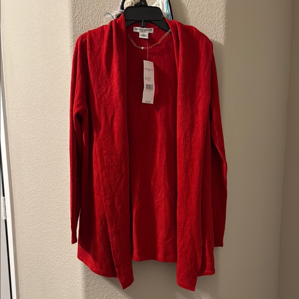 Rebecca Malone NWT Women's Red Cardigan MP